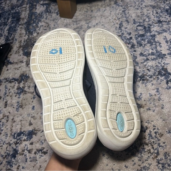 Crocs LiteRide Pacer Navy Blue Insulated Lace-zip Sneakers Size 8 - Picture 7 of 9